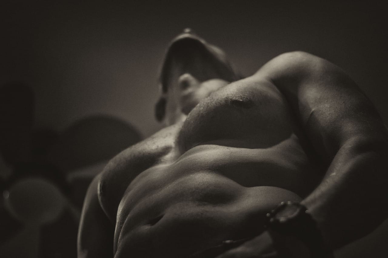 naked, upper body, fit