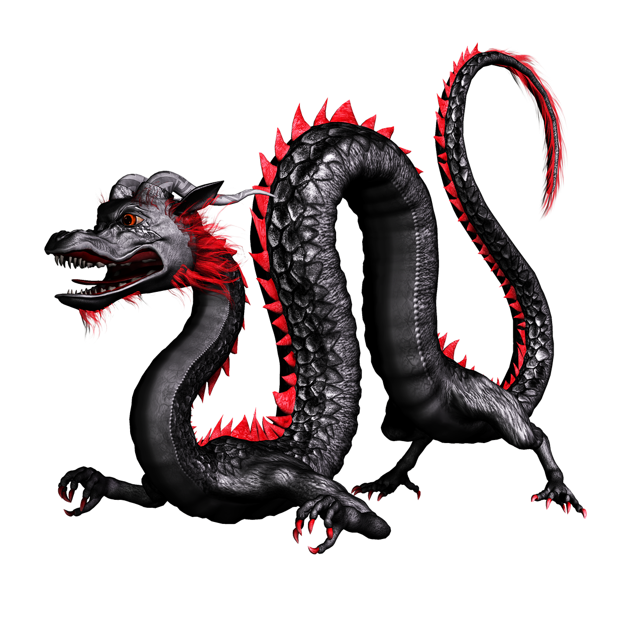 dragon, black, red-1969052.jpg